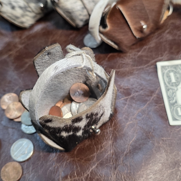 Handmade Mini Leather Purses - Picture 7 of 9